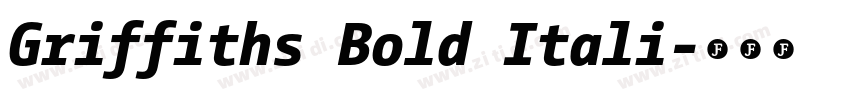 Griffiths Bold Itali字体转换 Griffiths Bold Itali字体转换